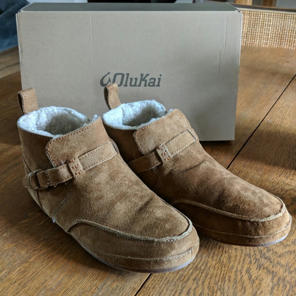 Olukai Shearling Ola Hou Slippers